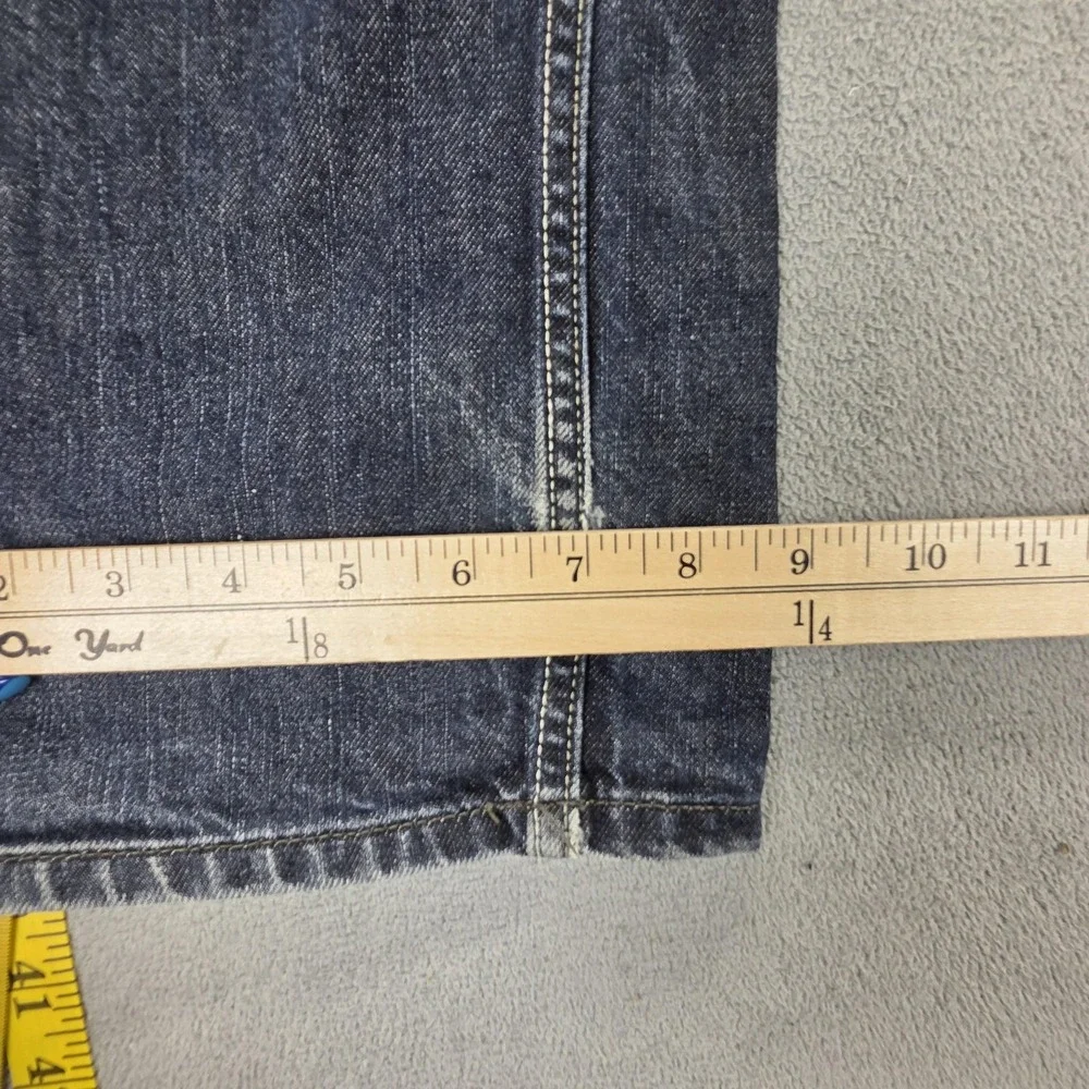 Diesel Jeans Mens 31x32 Blue Larkee Regular Straight Button Fly Dark Wash 0088Z